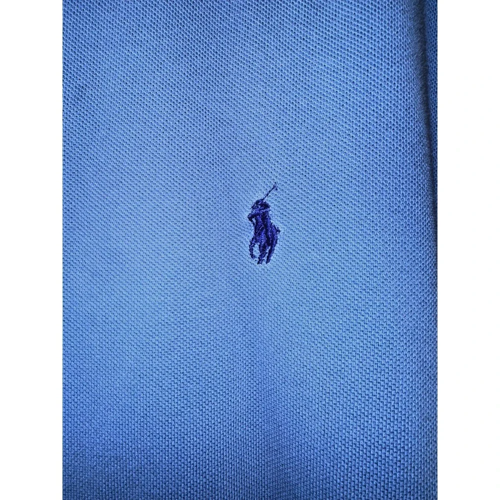 Polo Ralph Lauren Mens Short Sleeve Classic Fit‎ Cotton Polo Shirt Blue L